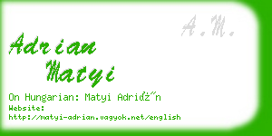 adrian matyi business card